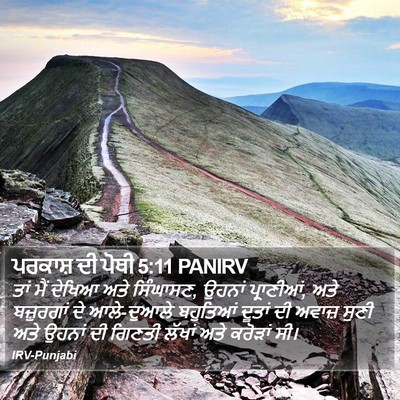 ਪਰਕਾਸ਼ ਦੀ ਪੋਥੀ 5:11 PANIRV Bible Verse Image