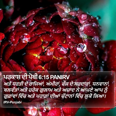 ਪਰਕਾਸ਼ ਦੀ ਪੋਥੀ 6:15 PANIRV Bible Verse Image