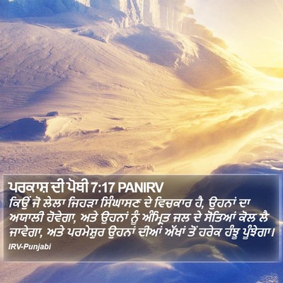 ਪਰਕਾਸ਼ ਦੀ ਪੋਥੀ 7:17 PANIRV Bible Verse Image