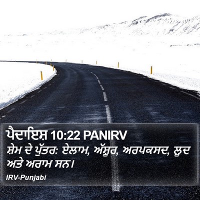 ਪੈਦਾਇਸ਼ 10:22 PANIRV Bible Verse Image