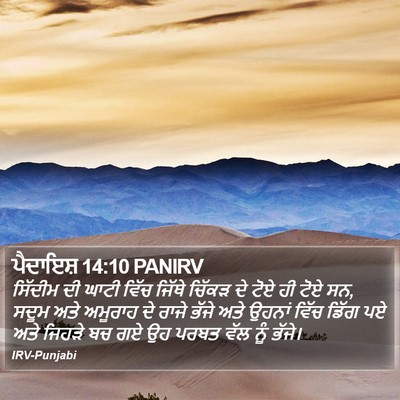 ਪੈਦਾਇਸ਼ 14:10 PANIRV Bible Verse Image