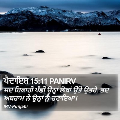 ਪੈਦਾਇਸ਼ 15:11 PANIRV Bible Verse Image