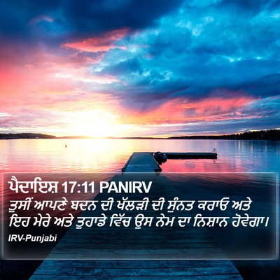 ਪੈਦਾਇਸ਼ 17:11 PANIRV Bible Verse Image