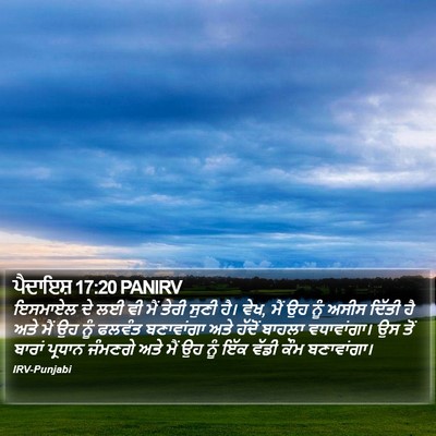 ਪੈਦਾਇਸ਼ 17:20 PANIRV Bible Verse Image