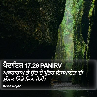 ਪੈਦਾਇਸ਼ 17:26 PANIRV Bible Verse Image
