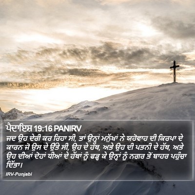 ਪੈਦਾਇਸ਼ 19:16 PANIRV Bible Verse Image