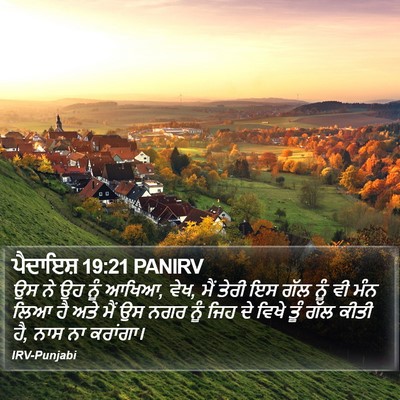 ਪੈਦਾਇਸ਼ 19:21 PANIRV Bible Verse Image