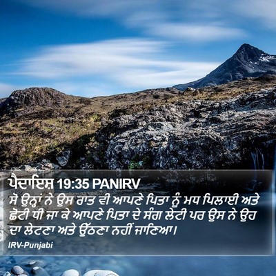 ਪੈਦਾਇਸ਼ 19:35 PANIRV Bible Verse Image
