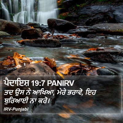 ਪੈਦਾਇਸ਼ 19:7 PANIRV Bible Verse Image