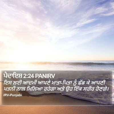 ਪੈਦਾਇਸ਼ 2:24 PANIRV Bible Verse Image