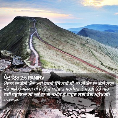 ਪੈਦਾਇਸ਼ 2:5 PANIRV Bible Verse Image