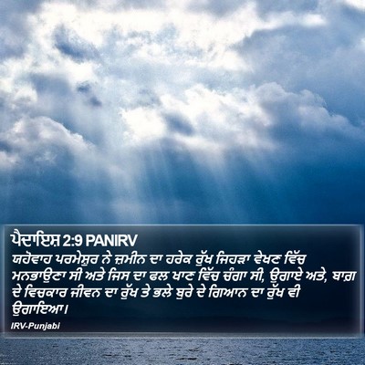 ਪੈਦਾਇਸ਼ 2:9 PANIRV Bible Verse Image