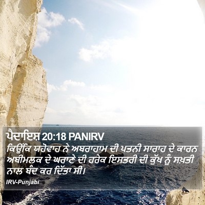 ਪੈਦਾਇਸ਼ 20:18 PANIRV Bible Verse Image