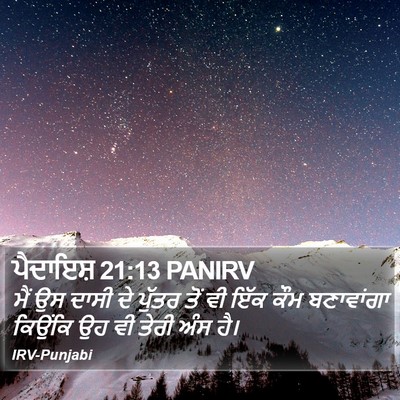 ਪੈਦਾਇਸ਼ 21:13 PANIRV Bible Verse Image
