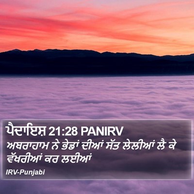 ਪੈਦਾਇਸ਼ 21:28 PANIRV Bible Verse Image