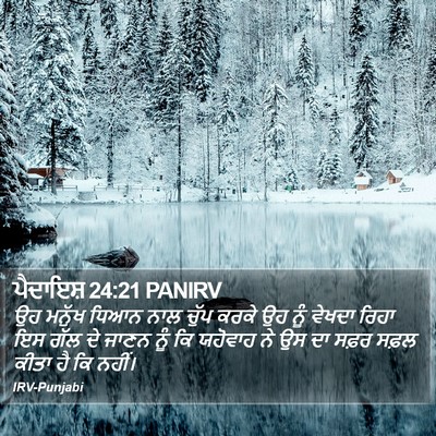 ਪੈਦਾਇਸ਼ 24:21 PANIRV Bible Verse Image