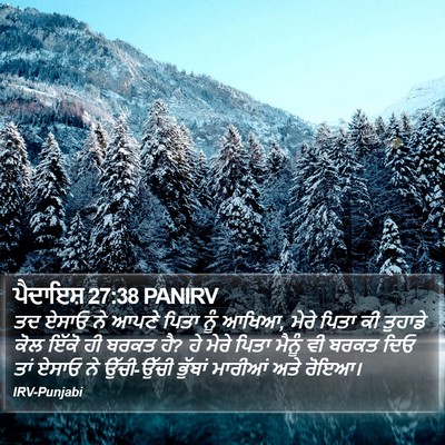 ਪੈਦਾਇਸ਼ 27:38 PANIRV Bible Verse Image