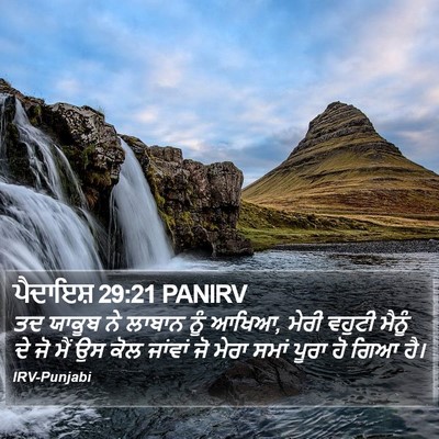 ਪੈਦਾਇਸ਼ 29:21 PANIRV Bible Verse Image