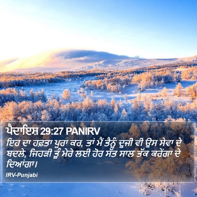 ਪੈਦਾਇਸ਼ 29:27 PANIRV Bible Verse Image