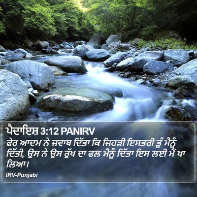 ਪੈਦਾਇਸ਼ 3:12 PANIRV Bible Verse Image