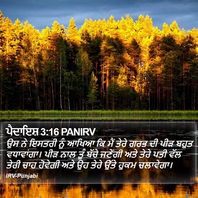 ਪੈਦਾਇਸ਼ 3:16 PANIRV Bible Verse Image