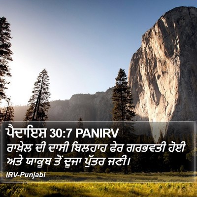 ਪੈਦਾਇਸ਼ 30:7 PANIRV Bible Verse Image