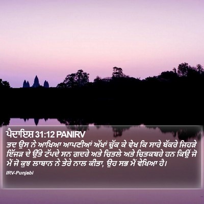ਪੈਦਾਇਸ਼ 31:12 PANIRV Bible Verse Image