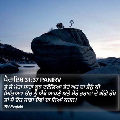 ਪੈਦਾਇਸ਼ 31:37 PANIRV Bible Verse Image