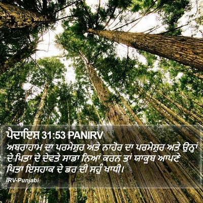 ਪੈਦਾਇਸ਼ 31:53 PANIRV Bible Verse Image