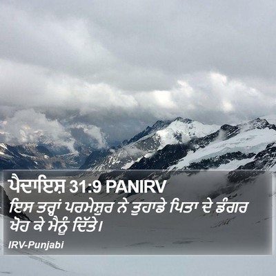 ਪੈਦਾਇਸ਼ 31:9 PANIRV Bible Verse Image