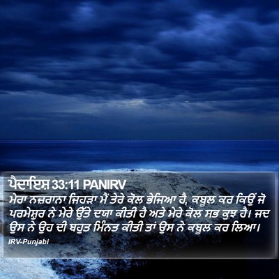 ਪੈਦਾਇਸ਼ 33:11 PANIRV Bible Verse Image