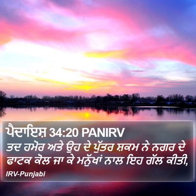 ਪੈਦਾਇਸ਼ 34:20 PANIRV Bible Verse Image
