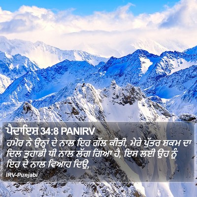 ਪੈਦਾਇਸ਼ 34:8 PANIRV Bible Verse Image