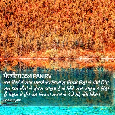 ਪੈਦਾਇਸ਼ 35:4 PANIRV Bible Verse Image
