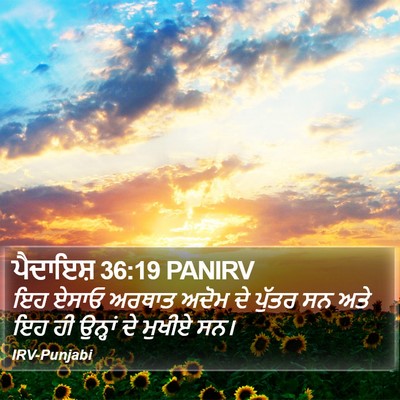 ਪੈਦਾਇਸ਼ 36:19 PANIRV Bible Verse Image