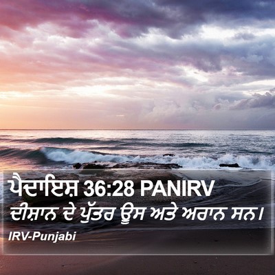 ਪੈਦਾਇਸ਼ 36:28 PANIRV Bible Verse Image