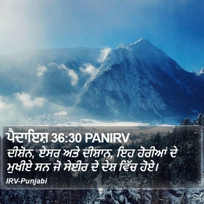 ਪੈਦਾਇਸ਼ 36:30 PANIRV Bible Verse Image