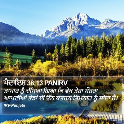 ਪੈਦਾਇਸ਼ 38:13 PANIRV Bible Verse Image