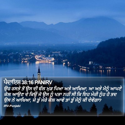 ਪੈਦਾਇਸ਼ 38:16 PANIRV Bible Verse Image