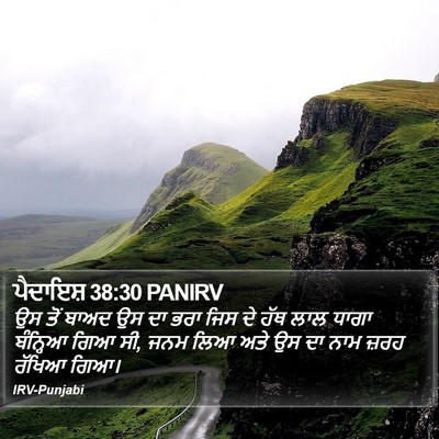 ਪੈਦਾਇਸ਼ 38:30 PANIRV Bible Verse Image