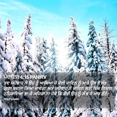 ਪੈਦਾਇਸ਼ 4:15 PANIRV Bible Verse Image