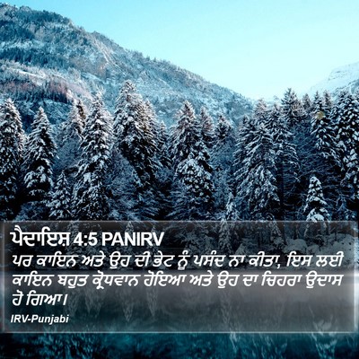 ਪੈਦਾਇਸ਼ 4:5 PANIRV Bible Verse Image