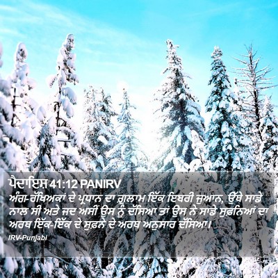 ਪੈਦਾਇਸ਼ 41:12 PANIRV Bible Verse Image