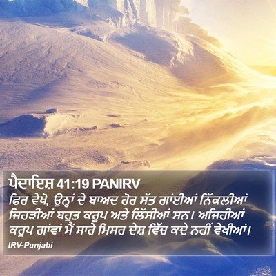 ਪੈਦਾਇਸ਼ 41:19 PANIRV Bible Verse Image