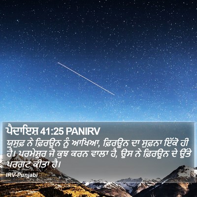 ਪੈਦਾਇਸ਼ 41:25 PANIRV Bible Verse Image