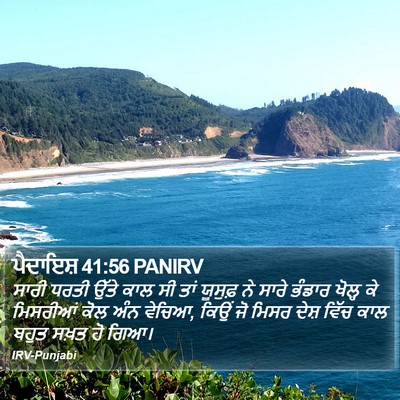 ਪੈਦਾਇਸ਼ 41:56 PANIRV Bible Verse Image