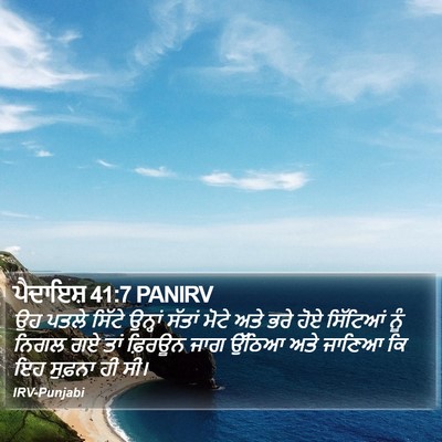 ਪੈਦਾਇਸ਼ 41:7 PANIRV Bible Verse Image