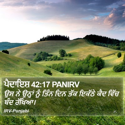 ਪੈਦਾਇਸ਼ 42:17 PANIRV Bible Verse Image