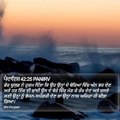 ਪੈਦਾਇਸ਼ 42:25 PANIRV Bible Verse Image