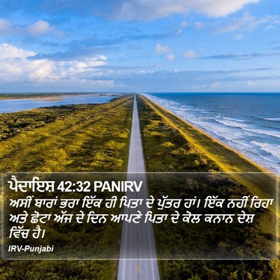 ਪੈਦਾਇਸ਼ 42:32 PANIRV Bible Verse Image